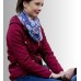 The Wedding Veil Inspiration 2023 Kacey Rohl (Lily) Maroon Wool Jacket